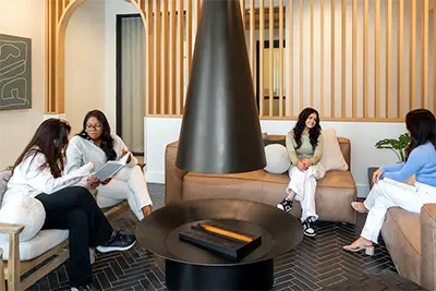 Spaces for students to study and relax